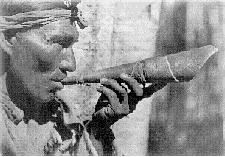 Indigenous person with Pipe