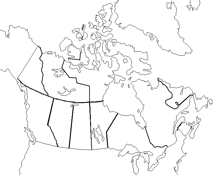 Blank Map Canada